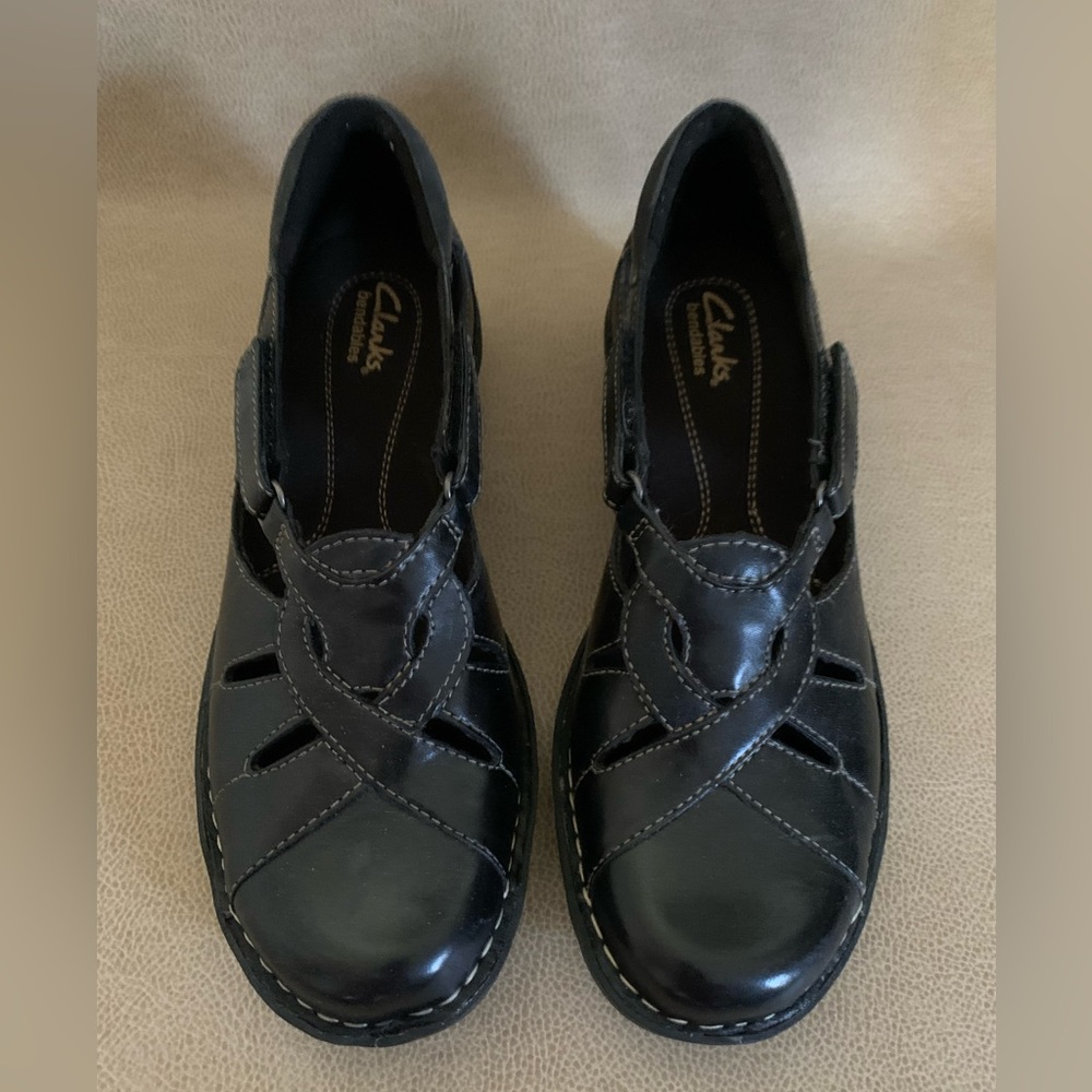 Clarks Shoes Black Bendables Ashland Mary Jane Strappy Women's Size 9M New